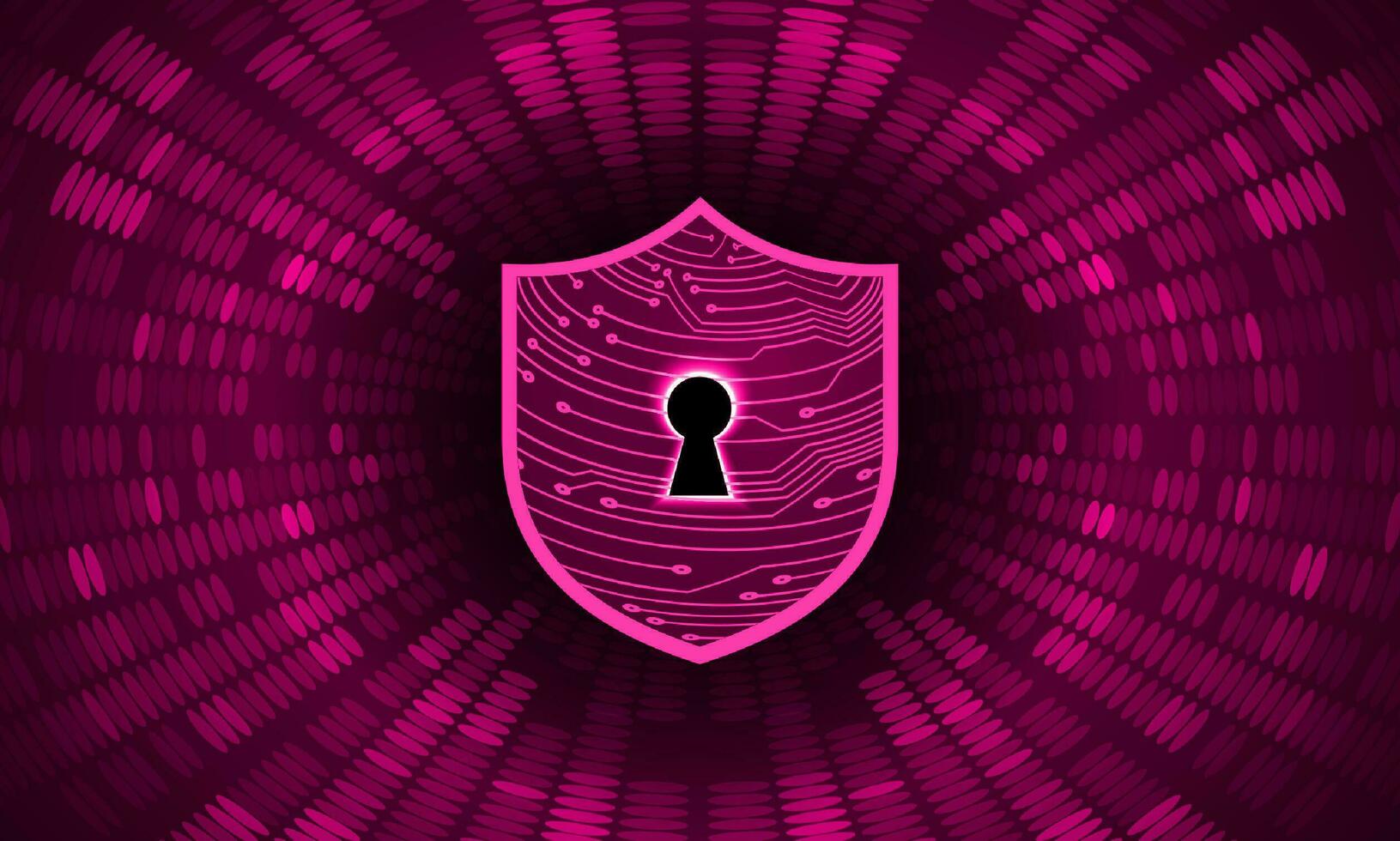 Modern Cybersecurity Technology Background with shield vector