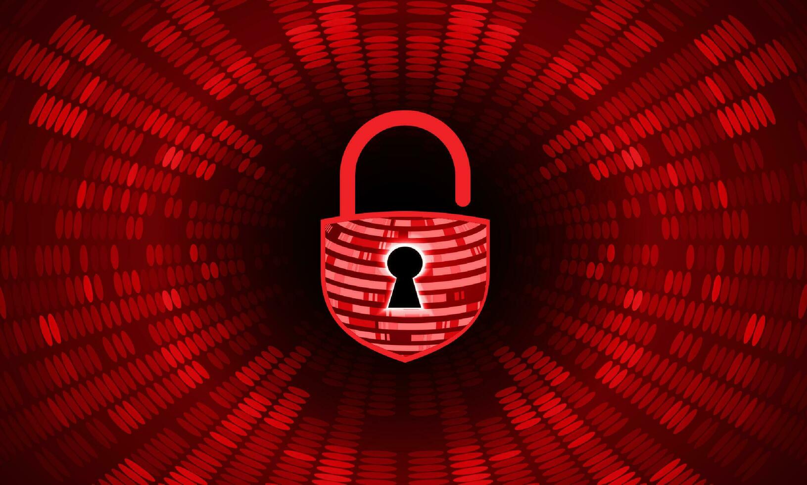 Modern Cybersecurity Technology Background with padlock vector