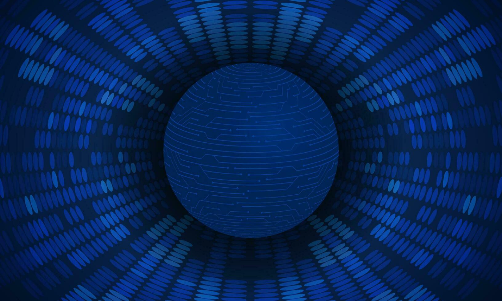 Modern Holographic Globe on Technology Background vector