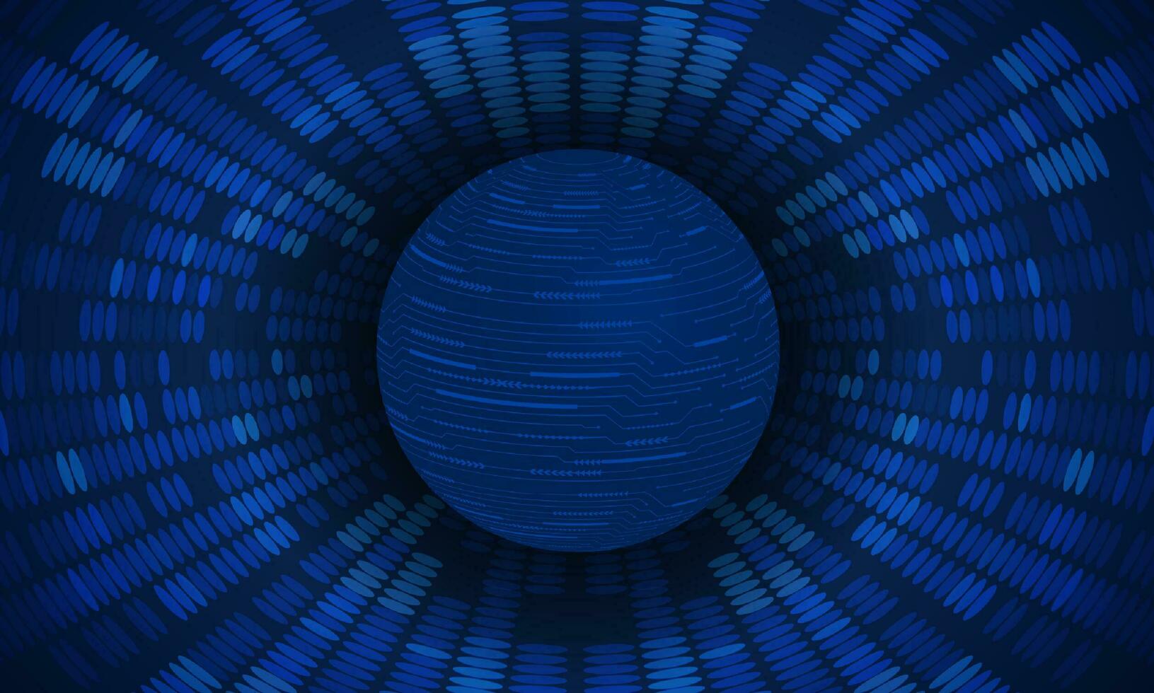 Modern Holographic Globe on Technology Background vector