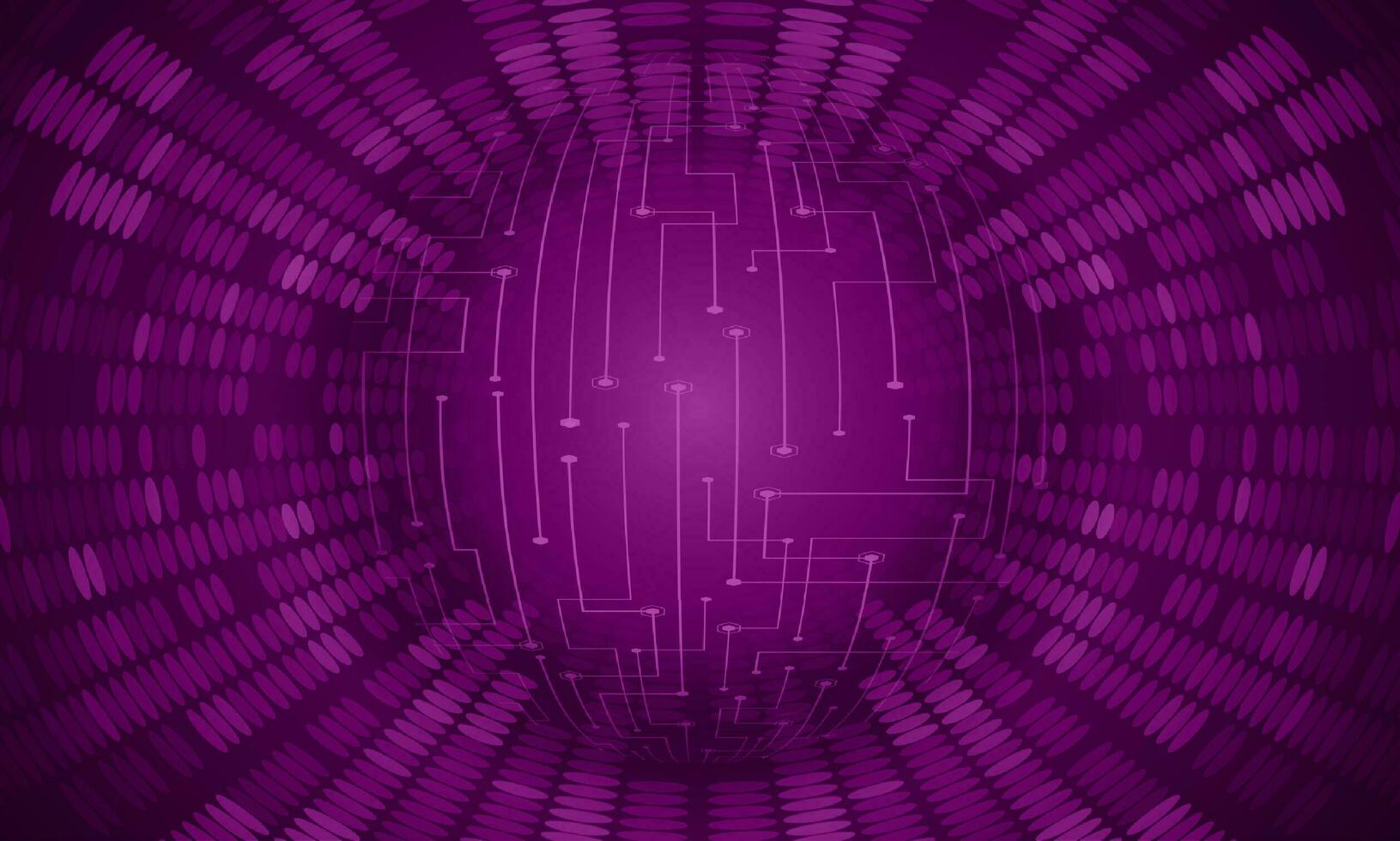 Modern Holographic Globe on Technology Background vector