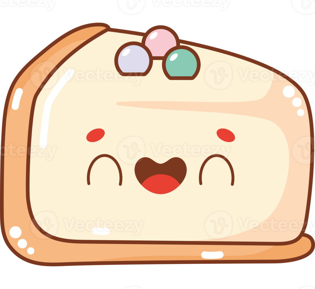 kawaii cake slice  png