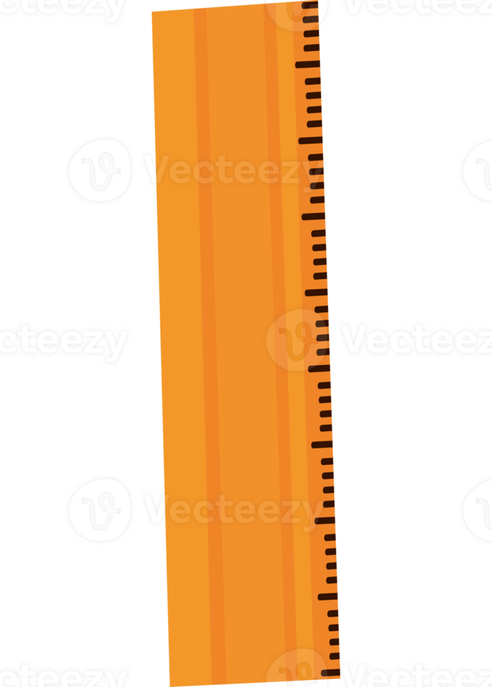 school ruler design  png
