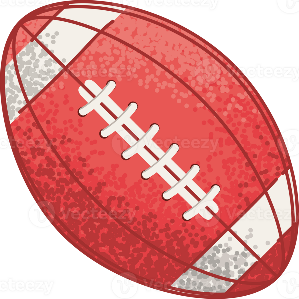 rouge américain Football Balle plus de blanc png