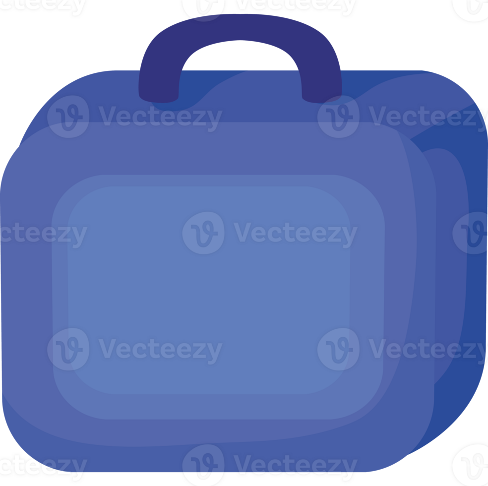 blue suitcase design  png