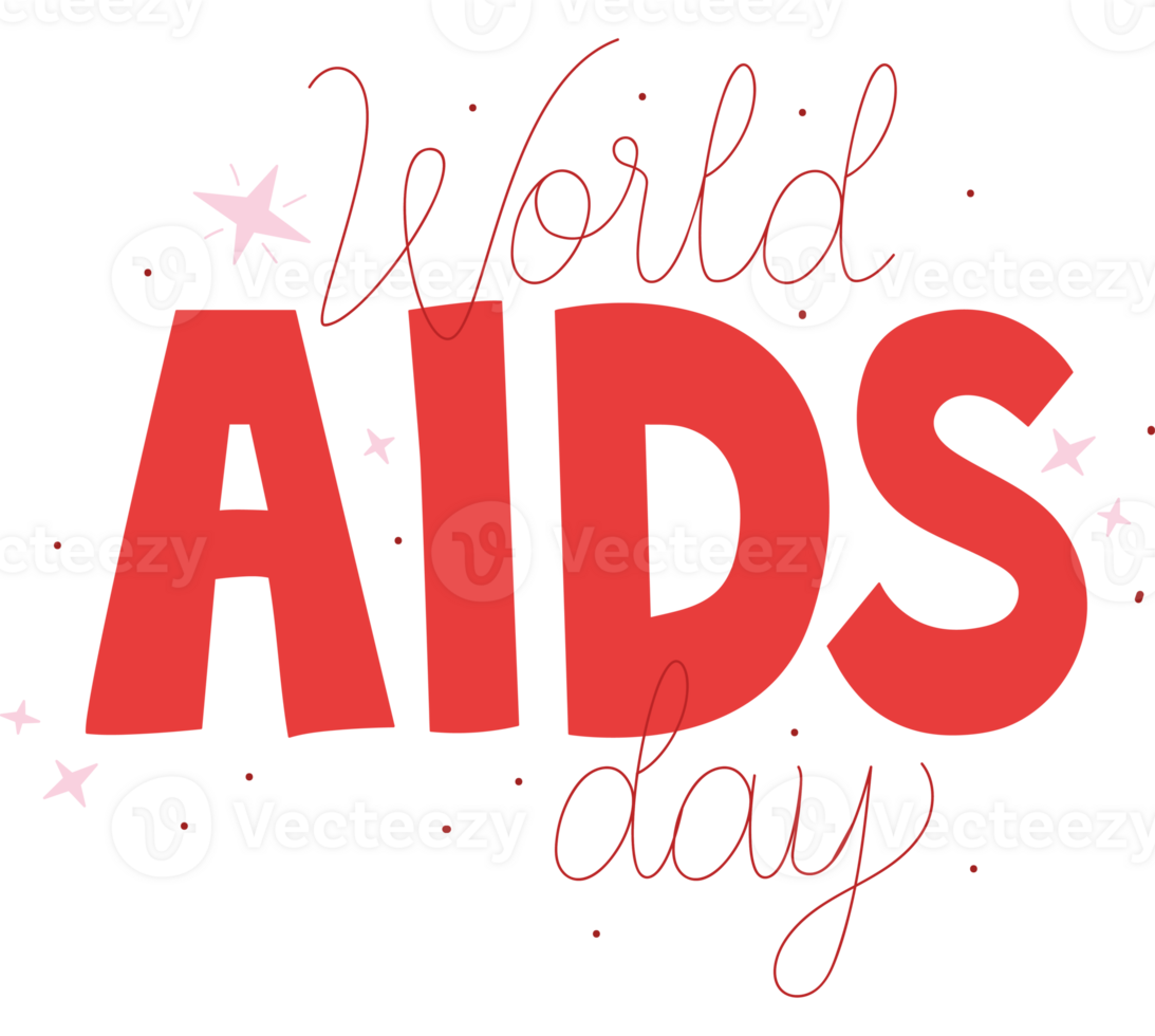 world aids day lettering 24599715 PNG