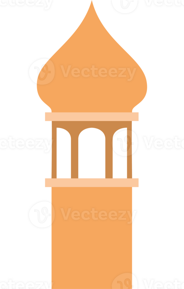 islámico torre diseño terminado blanco png