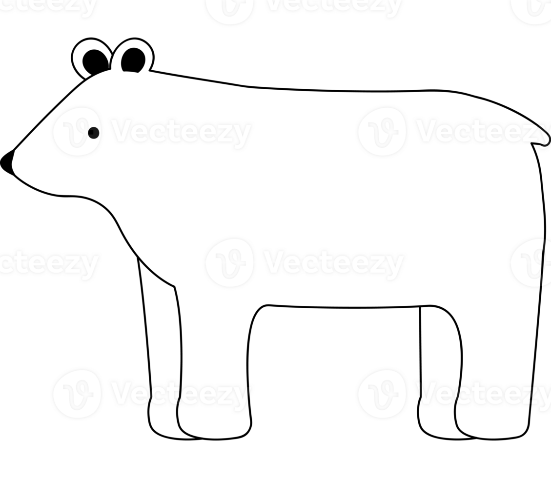 polar bear silhouette 24600075 PNG