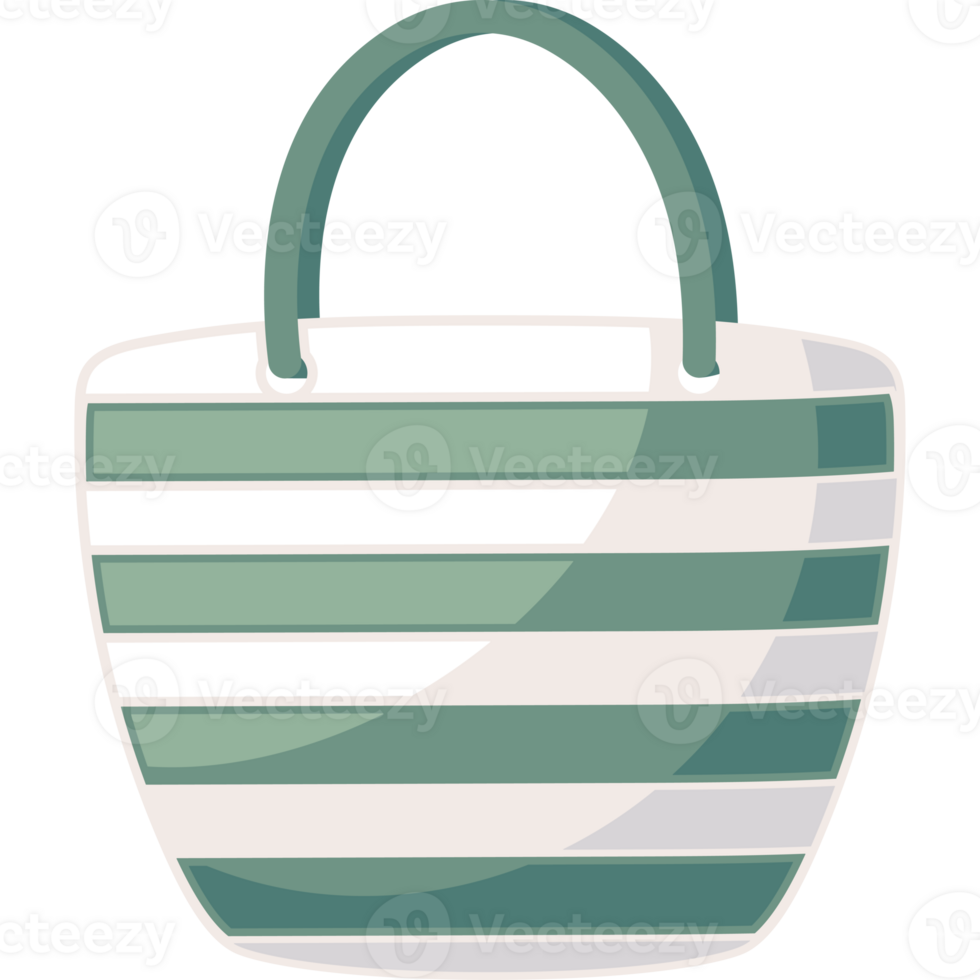 Fashionable striped bag png