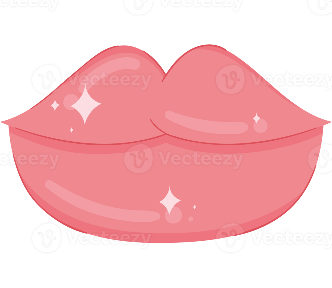 female pink lips kissing icon png