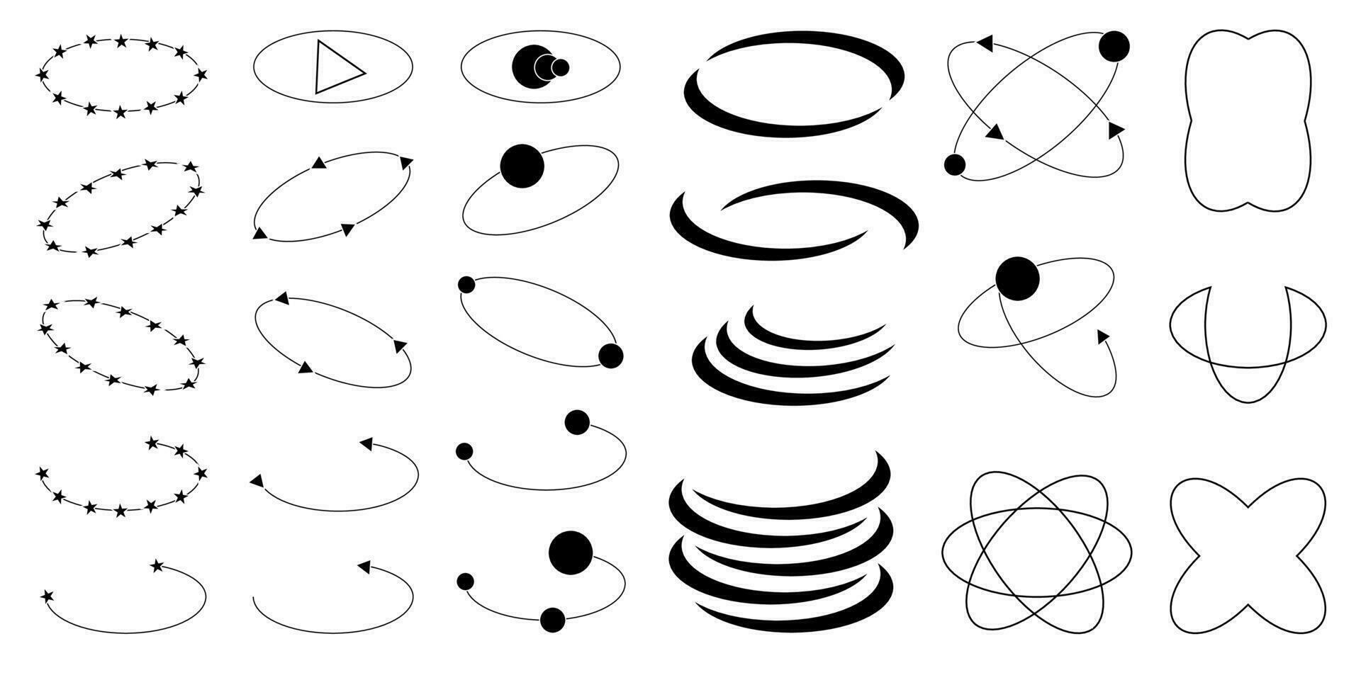 Set of Y2K bling retro elements and abstract brutalism shapes. Hipster graphic objects for logo, icon, web design. Modern vector illustration