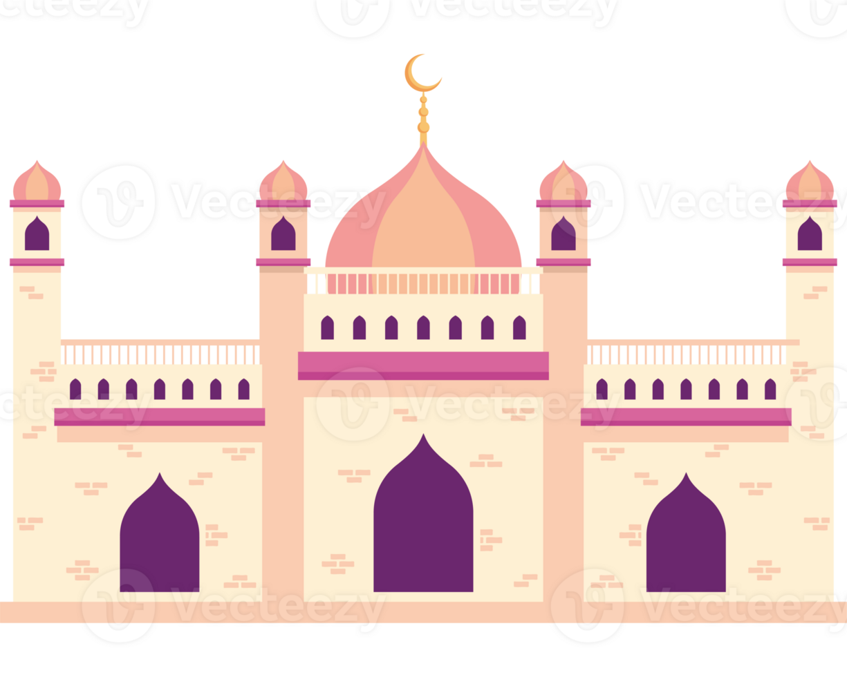 muslim mosque front facade icon png