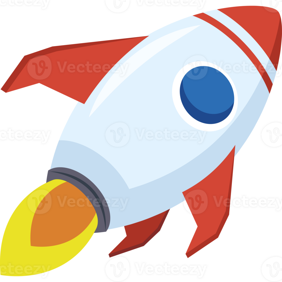 rocket flying start up icon png