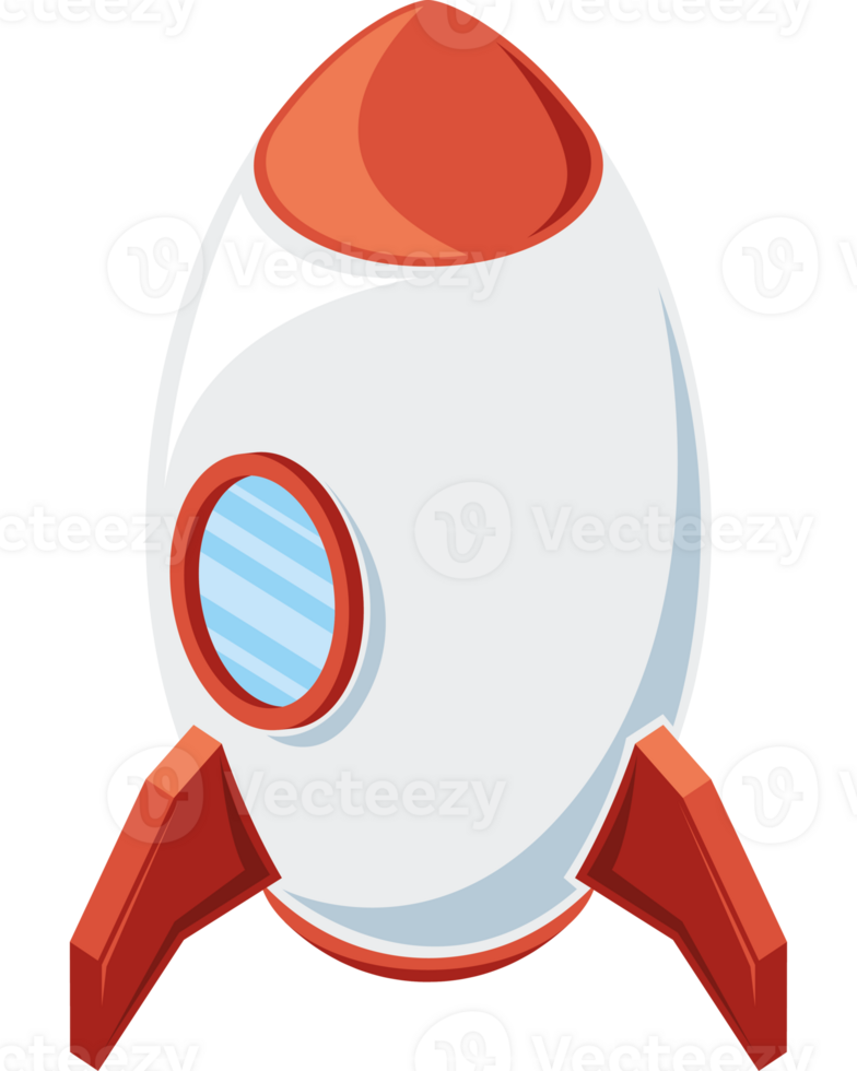 rocket start up isolated icon png