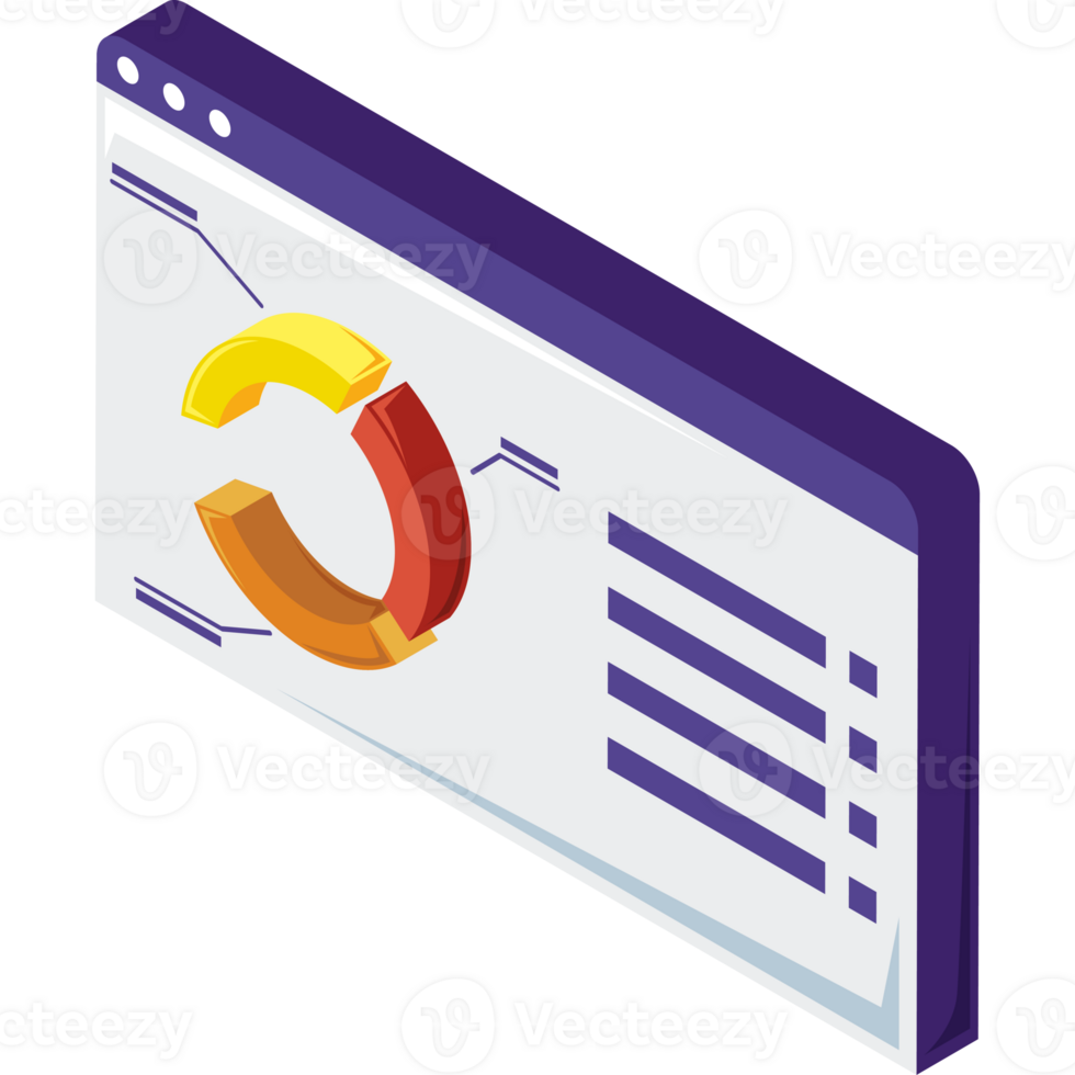 statistics in webpage template icon png