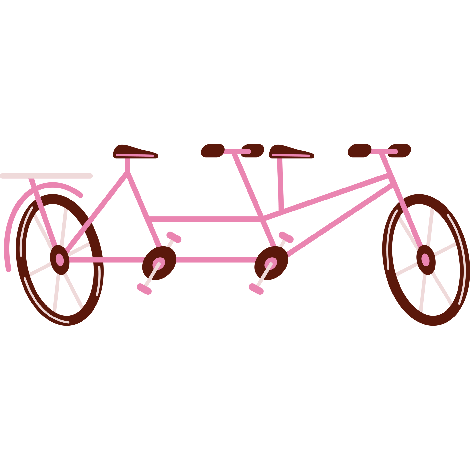 tandem bicycle sport vehicle icon 24600915 PNG