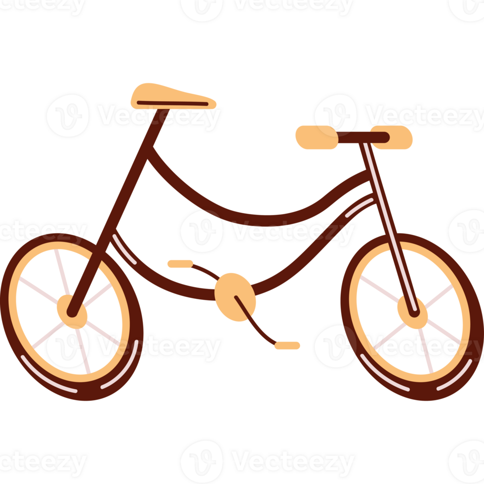 brown bicycle sport vehicle icon png
