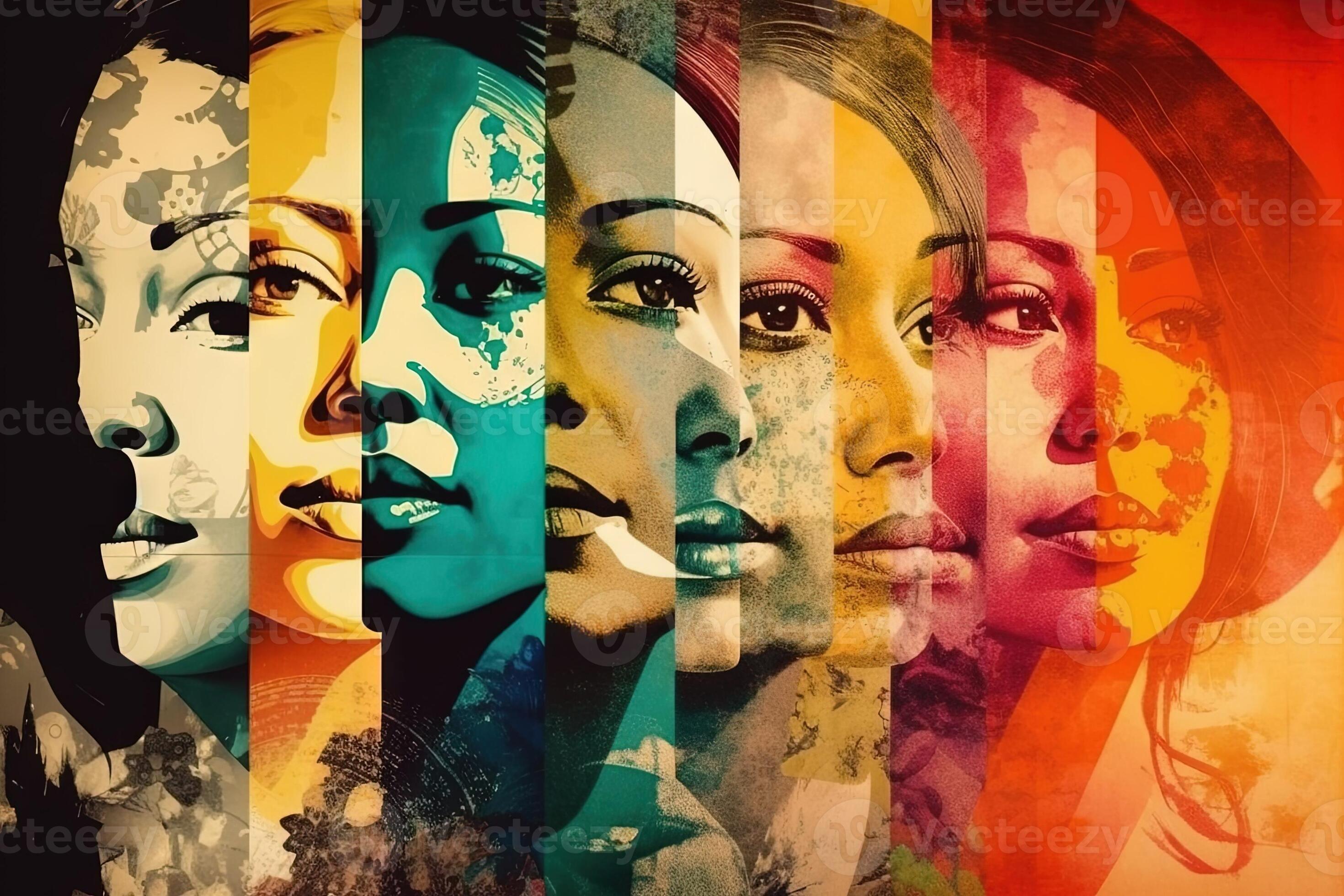 diversity abstract concept collage art illustration 24601631 Stock