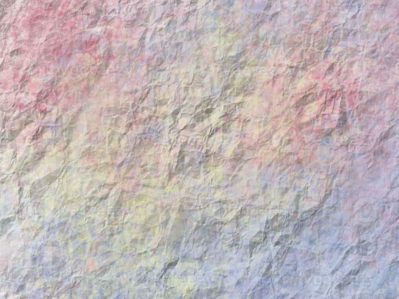 Aesthetic Pastel Gradient Wrinkled Paper Texture Background photo