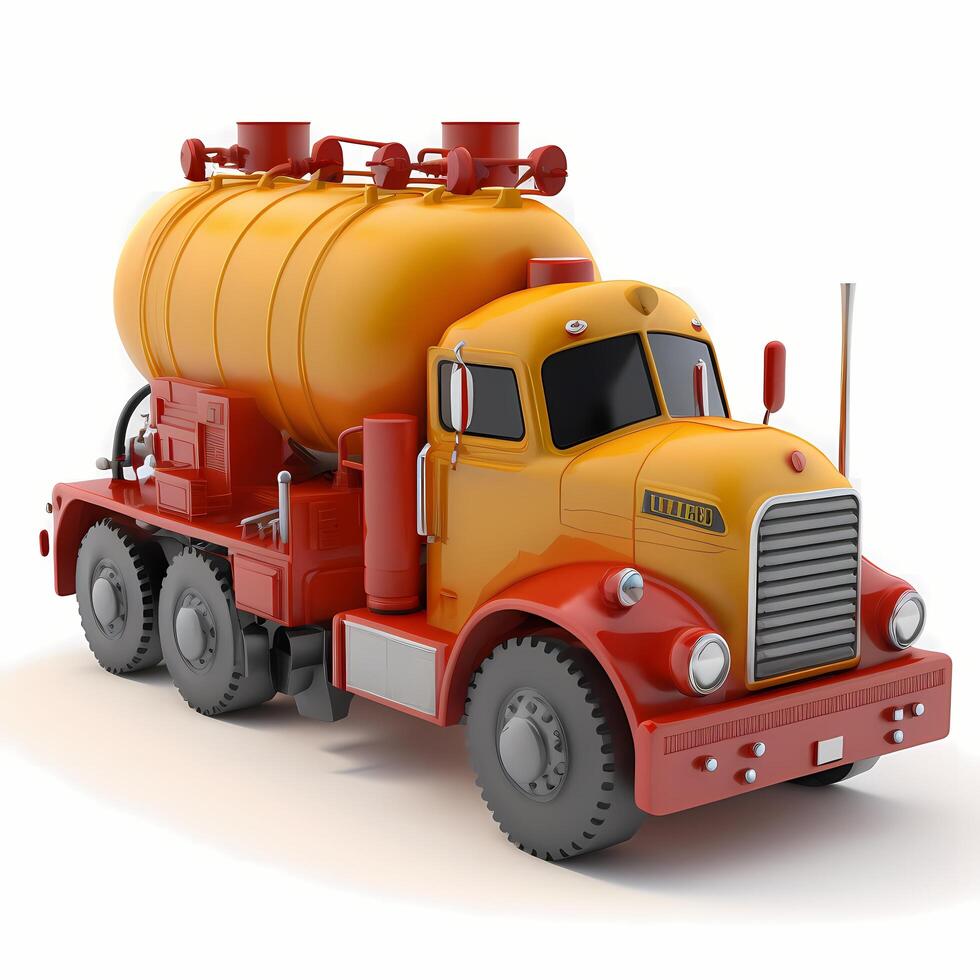 toy fuel truck ai generated photo
