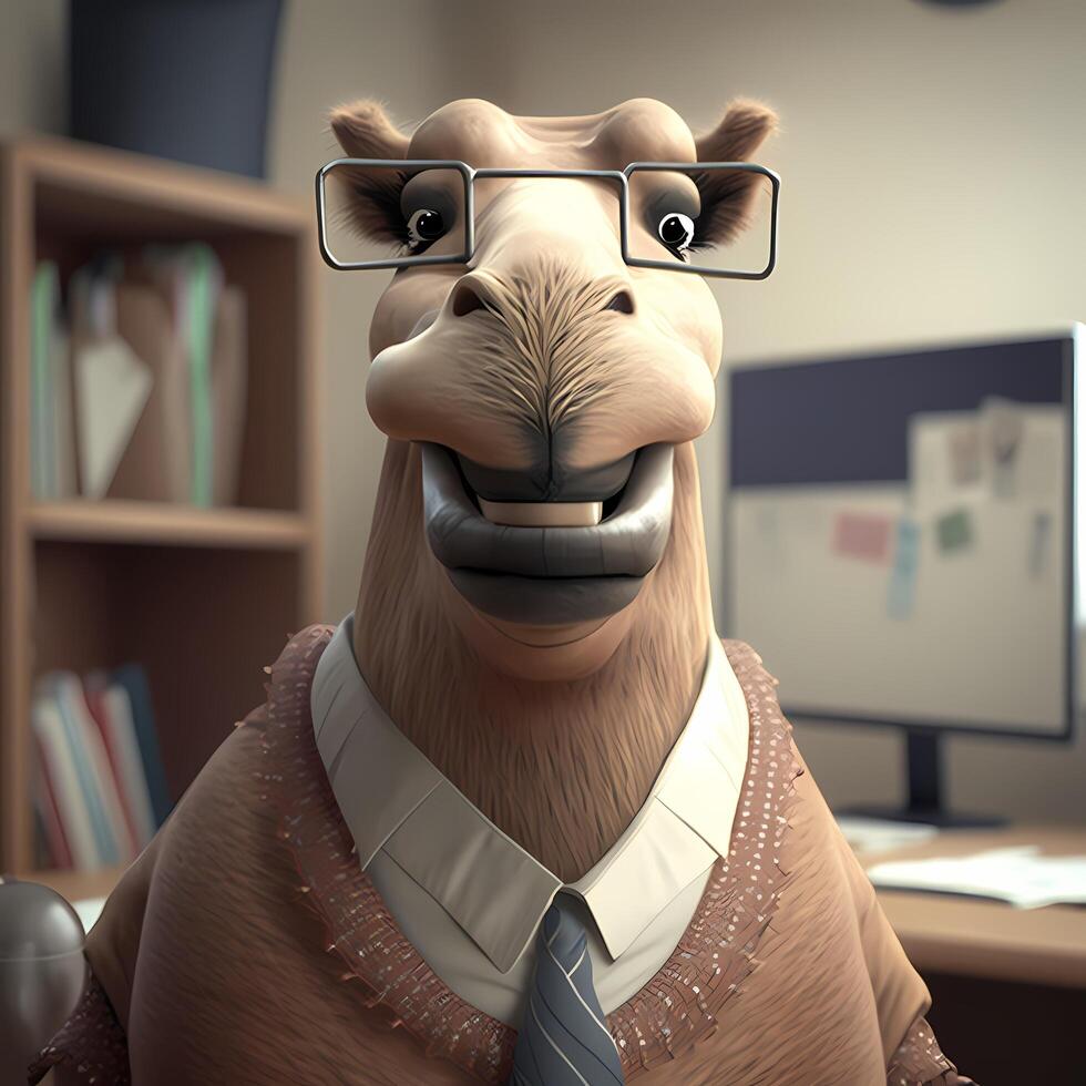 camel wear dressed a businessman photo