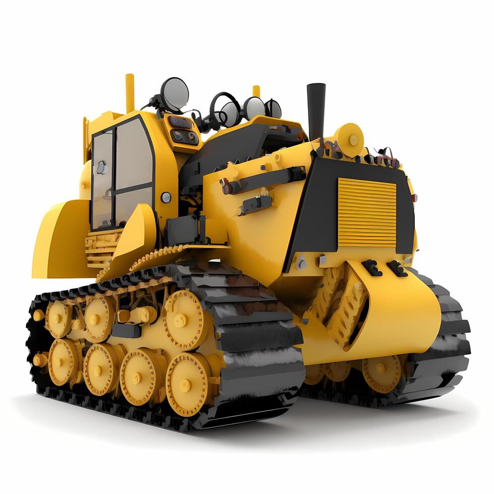 bulldozer design ai generated photo