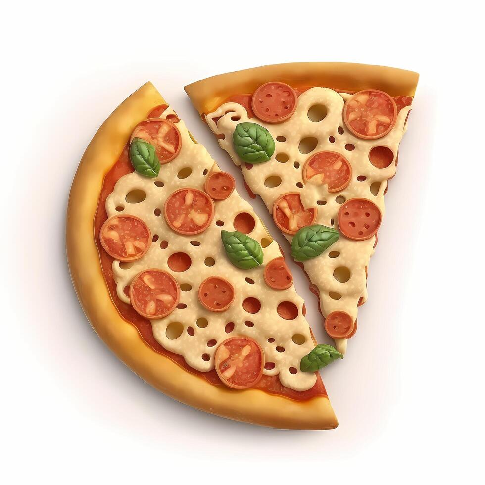 pizza illustration ai generated photo