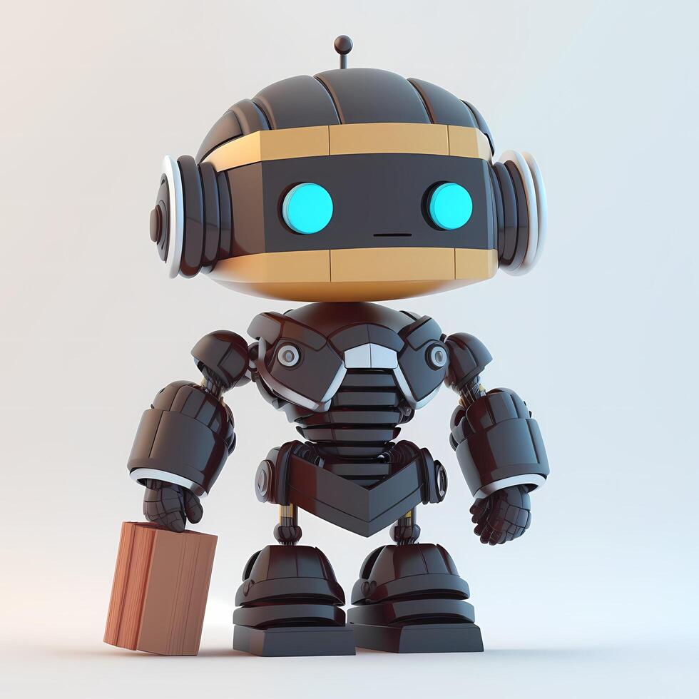 law character robot 3d design photo
