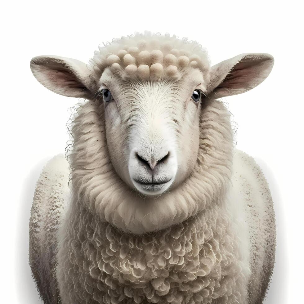 sheeep realistic illustration photo