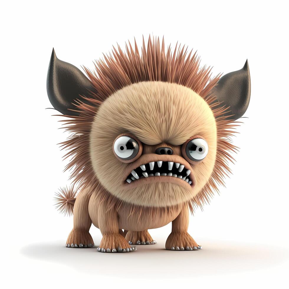 angry monster dog design photo