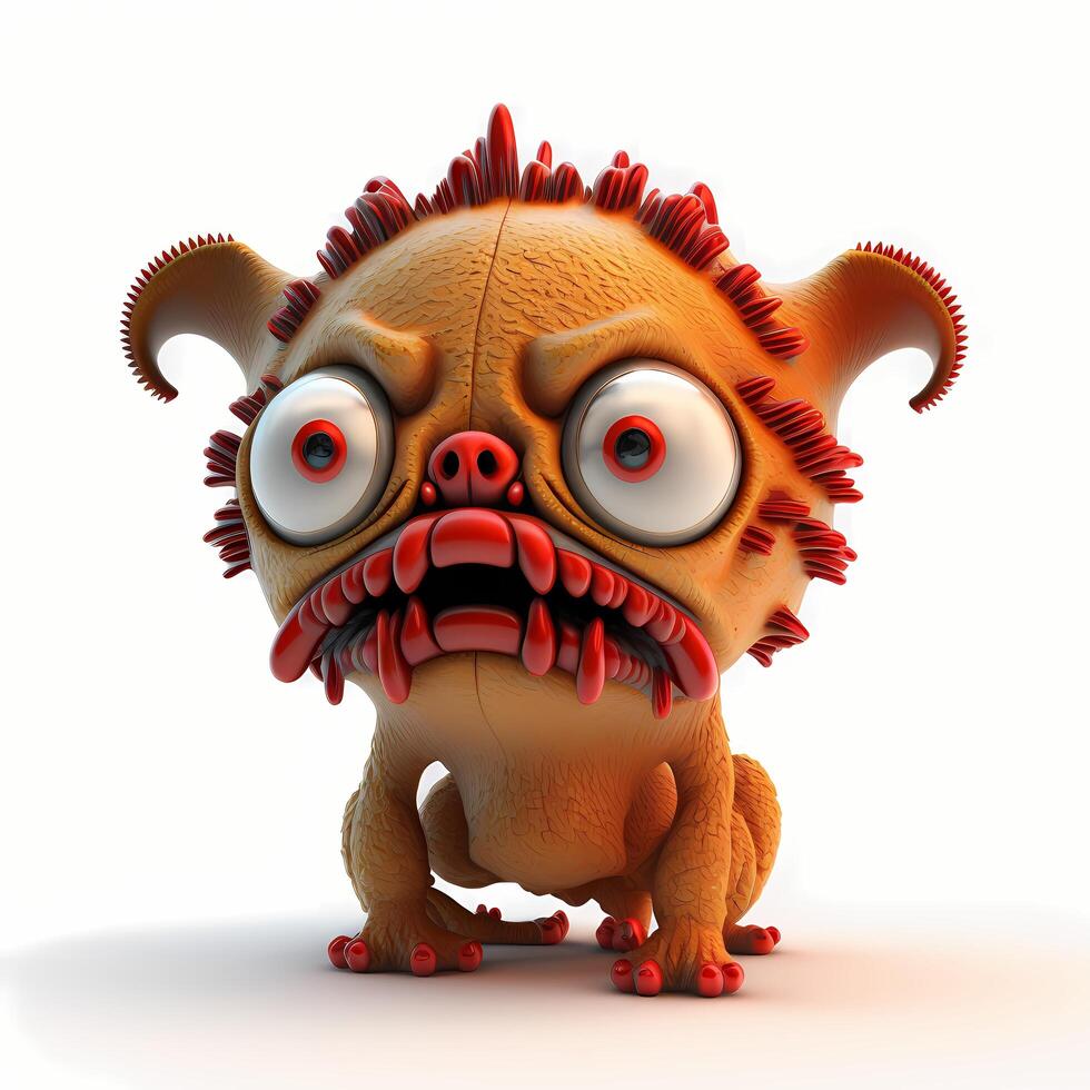 angry monster dog design photo