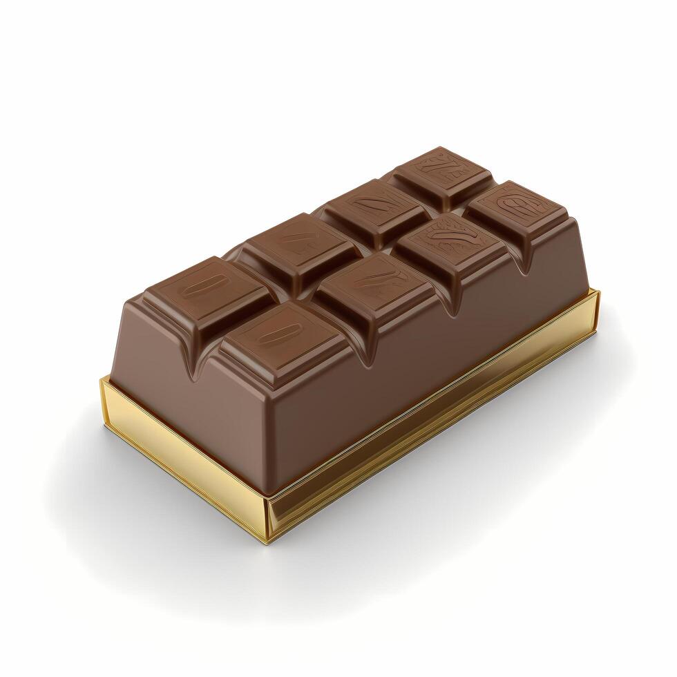 choco bar 3d diseño ai generado foto