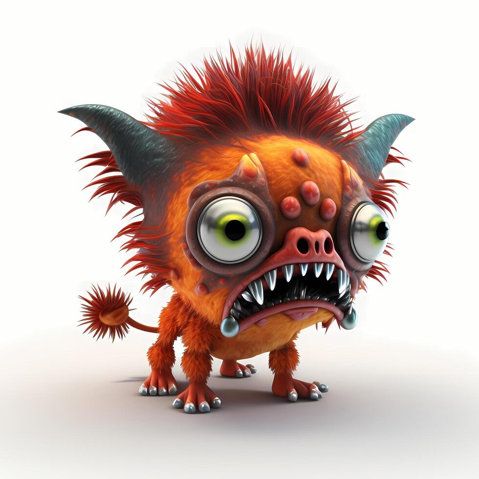 angry monster dog design photo