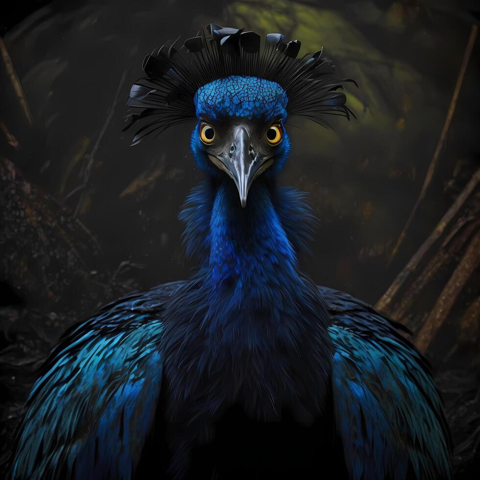 cassowaries realistic illustration photo