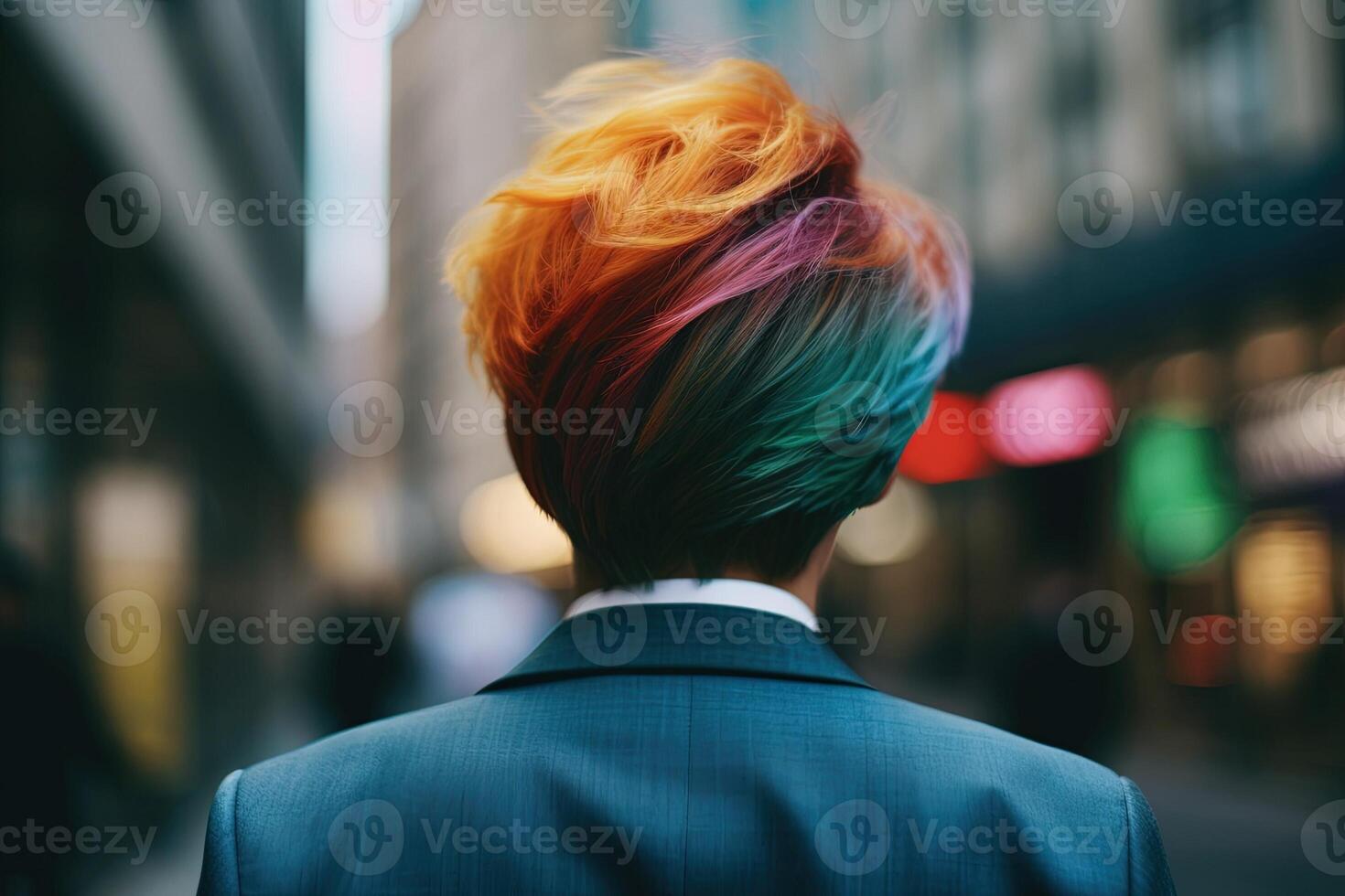 Lgbtq in corporate environment abstract illustration photo