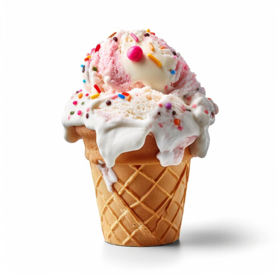 Sweet ice cream. Illustration photo