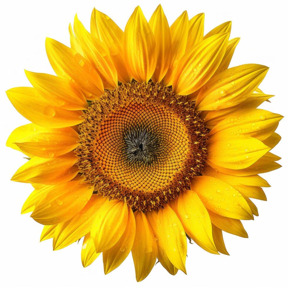 Sunflower isolated. Illustration photo