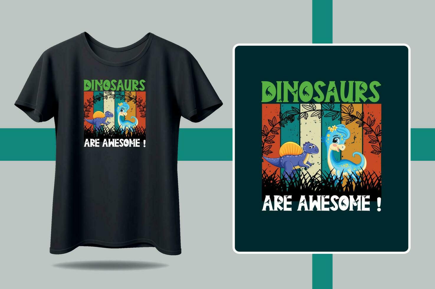 los dinosaurios son geniales vector