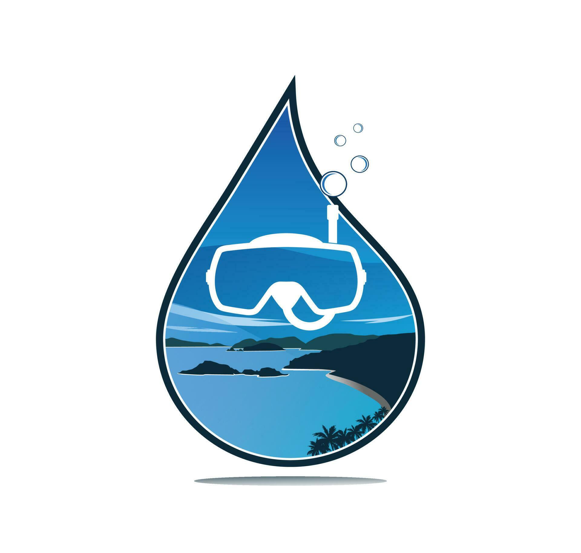 Paradise snorkeling in trunk bay Tours illustration vector 24603934