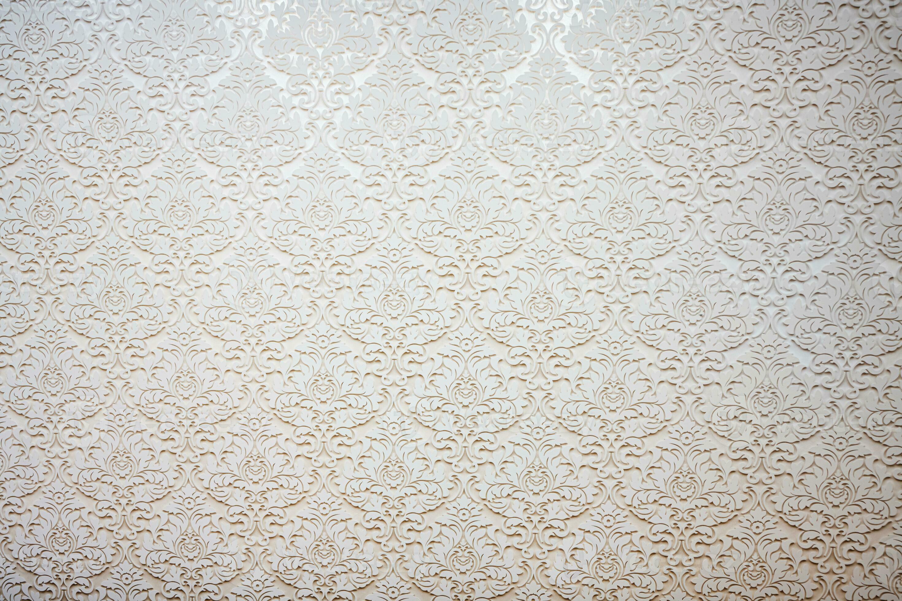 Beautiful vintage wallpaper texture background. Closeup of floral ...