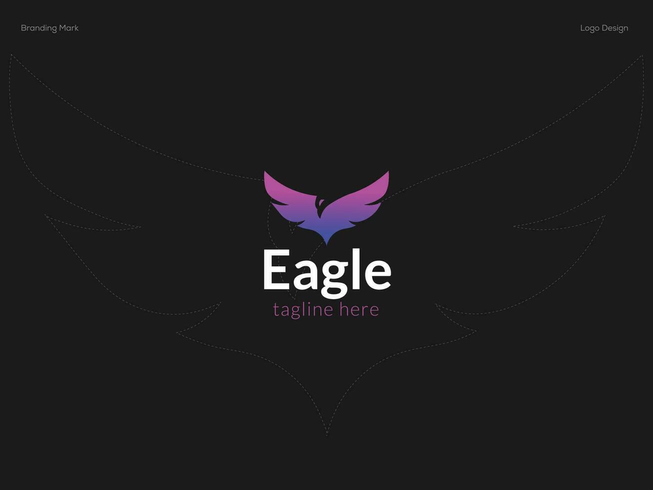 Eagle logo design template vector