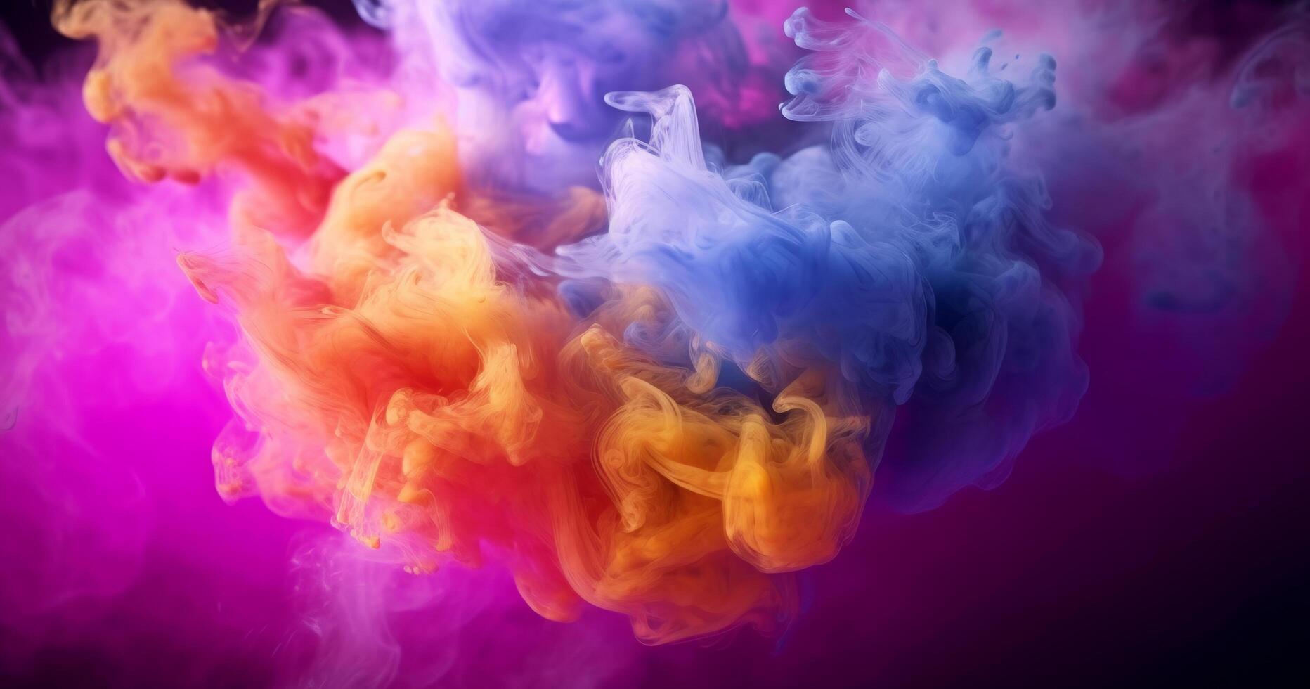 colorful smoke background. photo