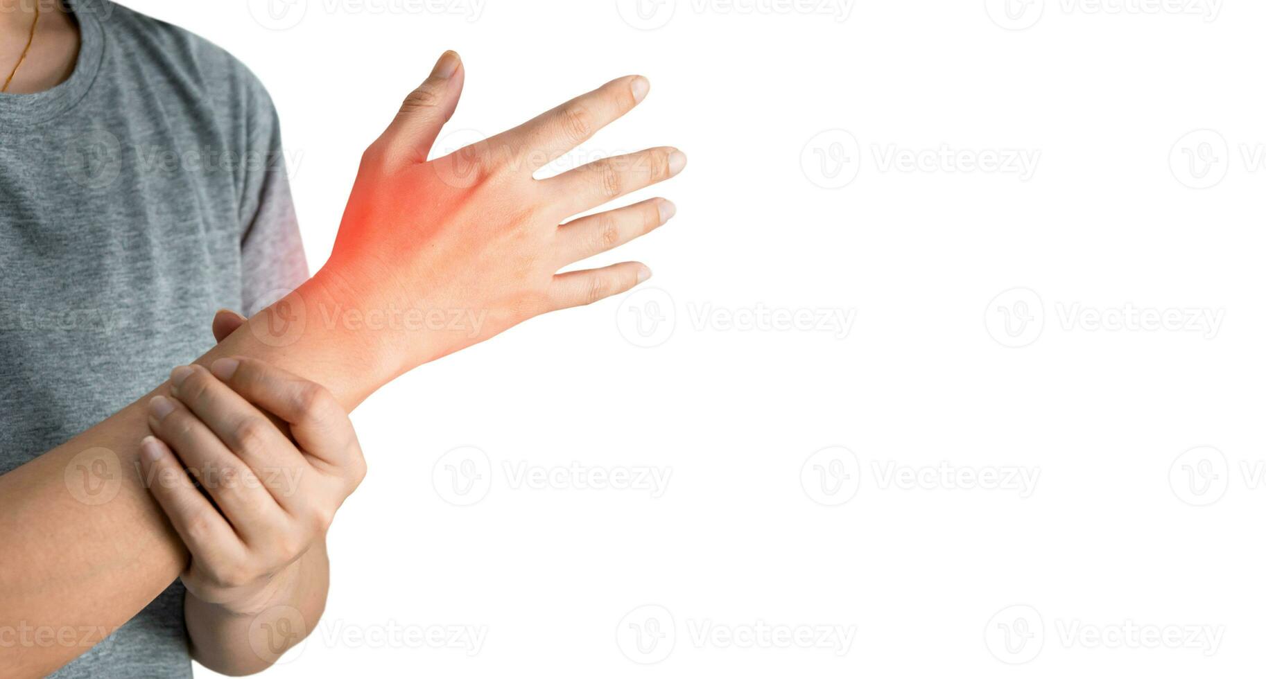 Inflammation of the muscles and bones of the arm photo