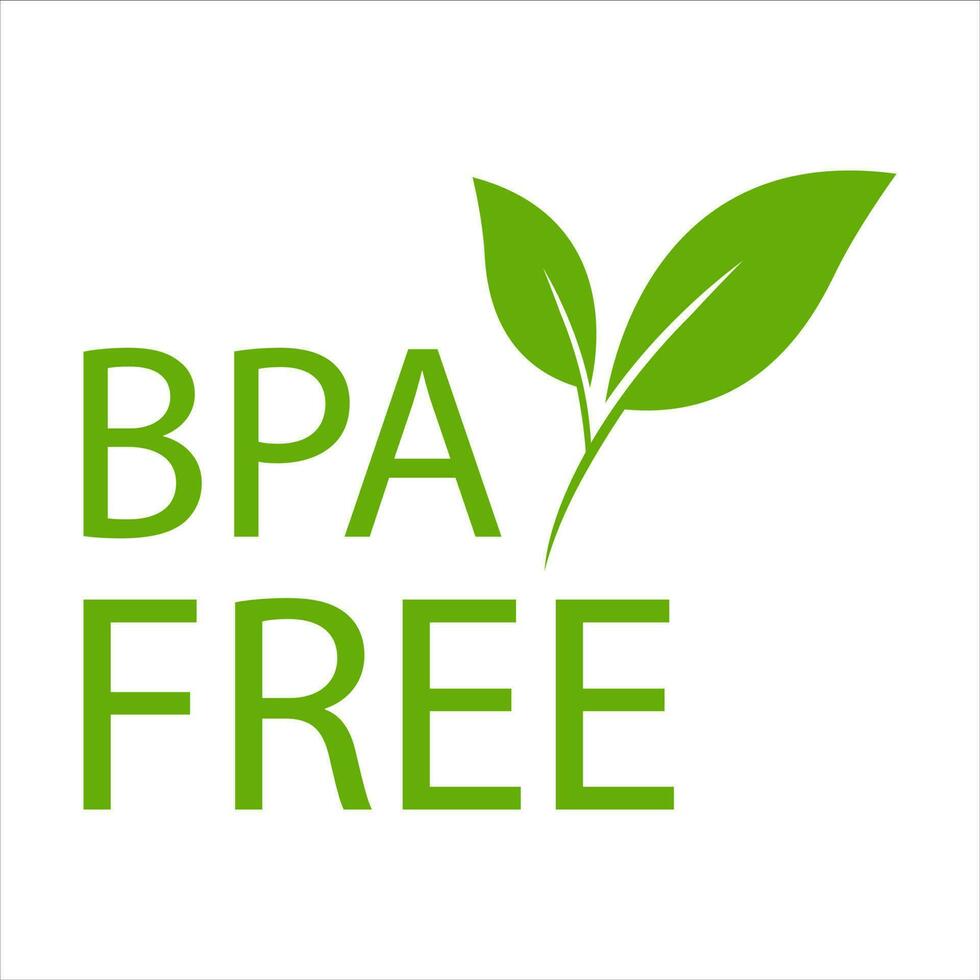 BPA FREE  bisphenol A and phthalates free icon vector non toxic plastic sign for graphic design, logo, website, social media, mobile app, UI illustration