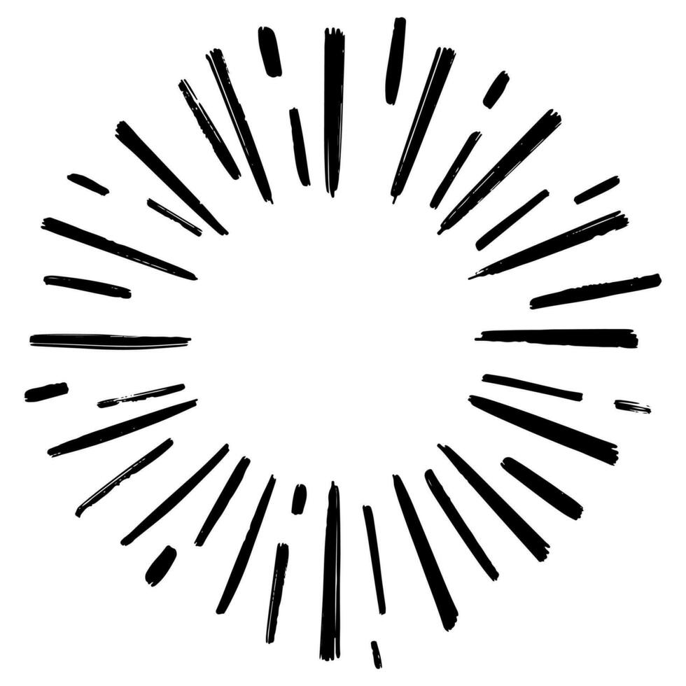Doodle sketch style of Starburst hand drawn illustration. for concept design. vector