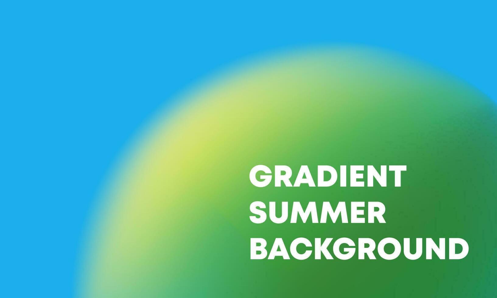 abstract radial gradient background with beautiful gradation green summer. Vector illustration
