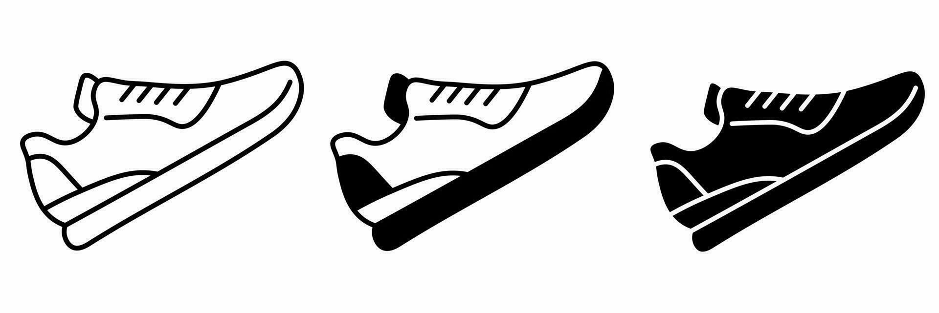 Icon design. Shoes icon illustration collection. vector
