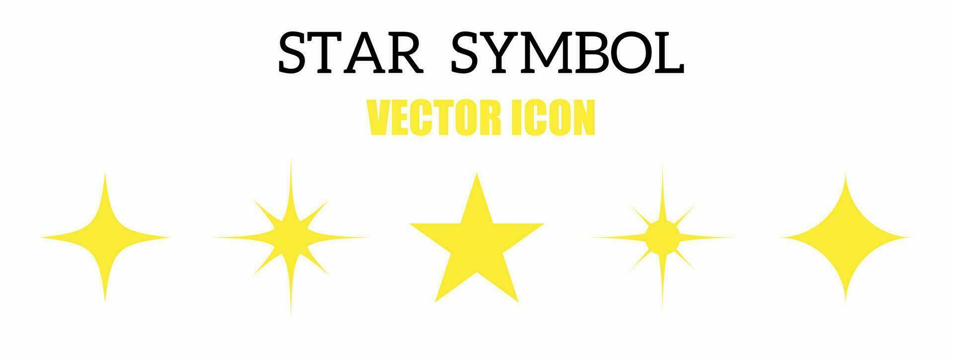 Star symbol icon vector illustration. Stock vector.