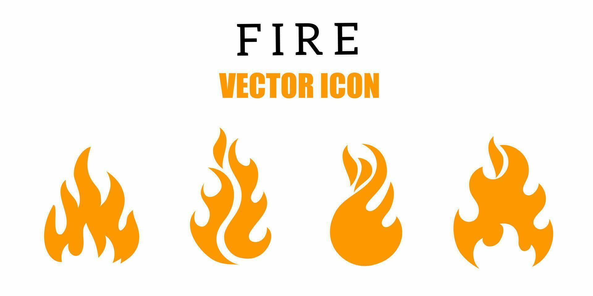 Fire icon vector illustration. Stock vector.