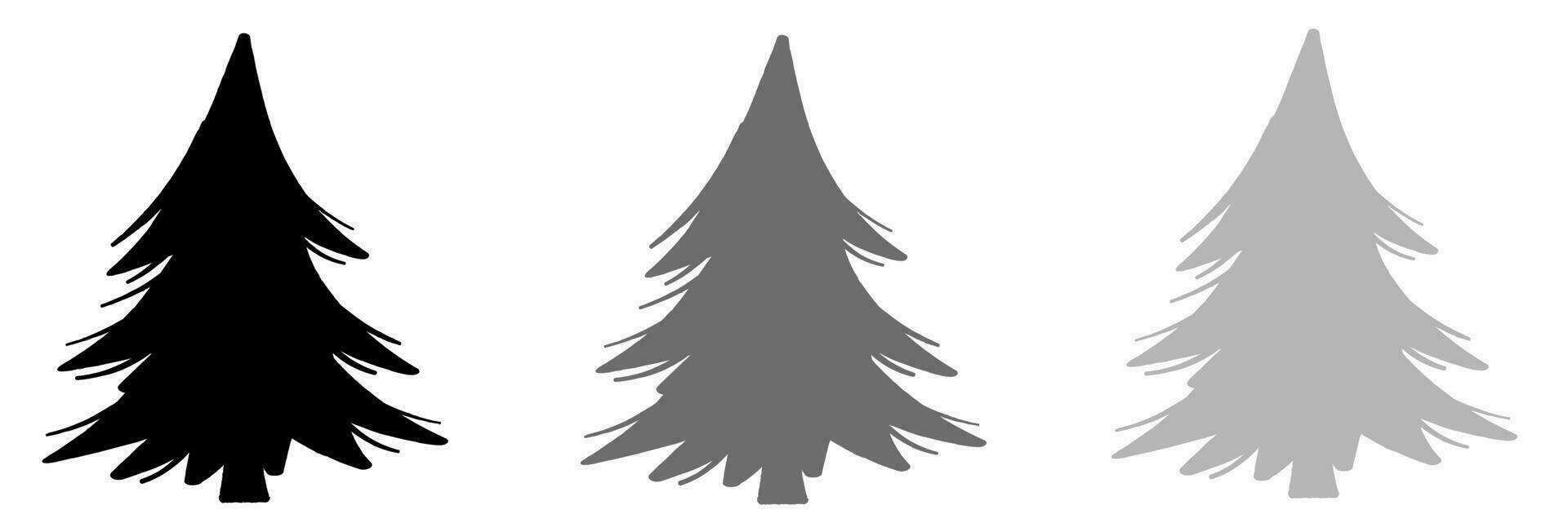 Icon design. Pine tree icon illustration collection. vector